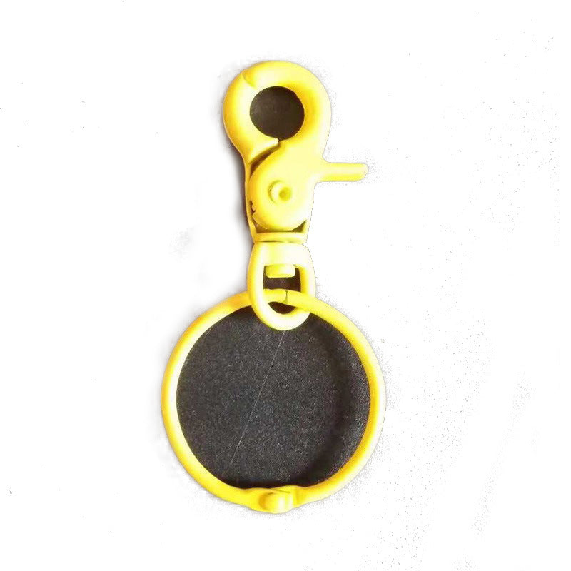 Wholesale 20pcs of Colored Painted Circular Alloy Buckle Keychain DIY Accessories